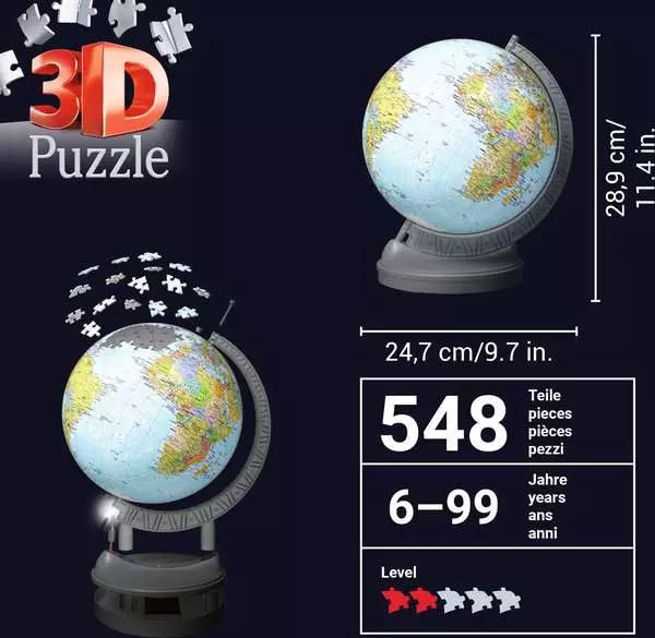 RAVENSBURGER 3D - GLOBE - NIGHT STAND
