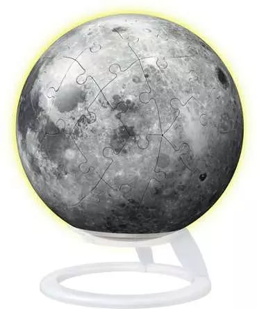 RAVENSBURGER 3D - PUZZLE-BALL - THE MOON - GLOW IN THE DARK