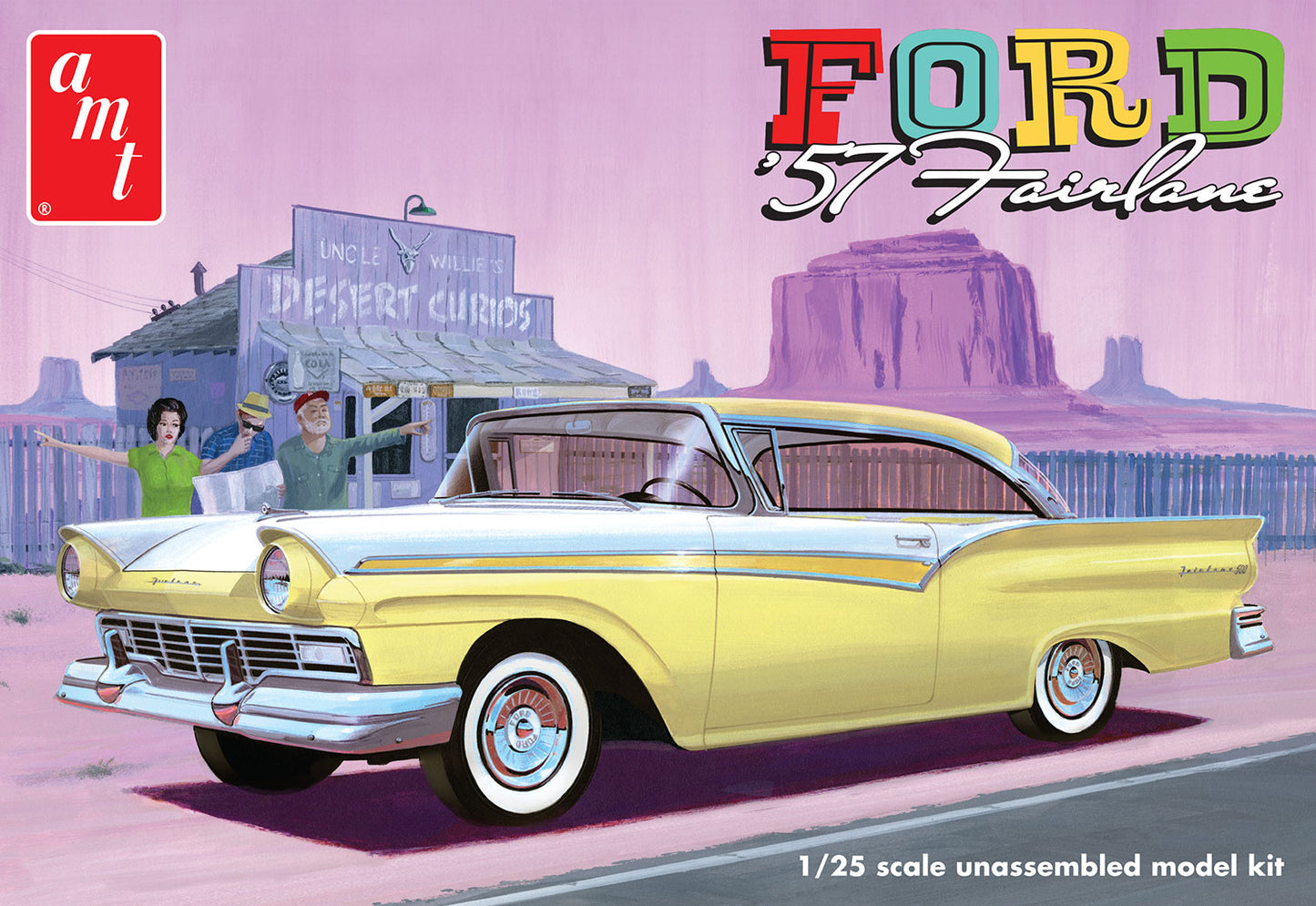 AMT 1/25 1957 FORD FAIRLANE HARDTOP 3n1