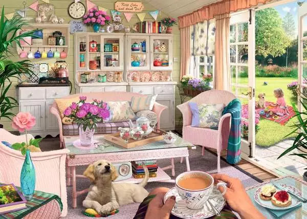 RAVENSBURGER 1000PC - THE TEA HOUSE
