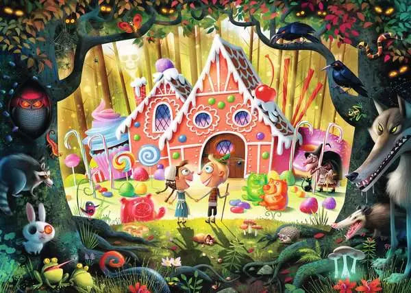 RAVENSBURGER 1000PC - HANSEL AND GRETEL BEWARE!