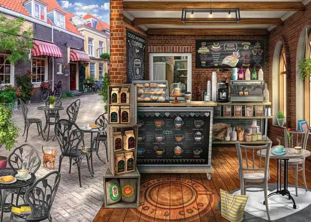 RAVENSBURGER 1000PC - QUAINT CAFE