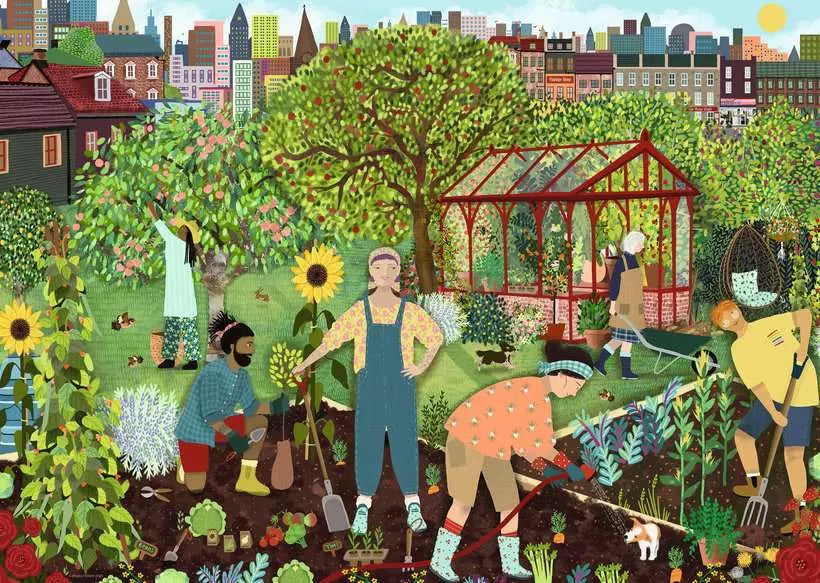 RAVENSBURGER - 1000pc - THE ALLOTMENT