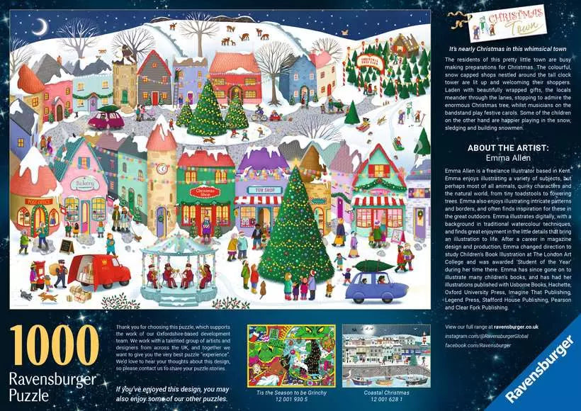 RAVENSBURGER 1000PC - CHRISTMAS TOWN