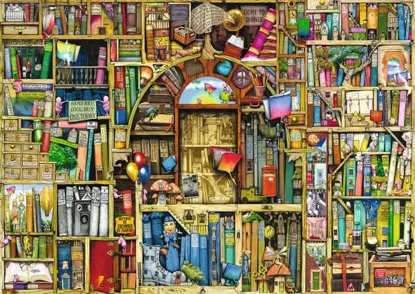 RAVENSBURGER 1000PC - BIZARRE BOOKSHOP 2