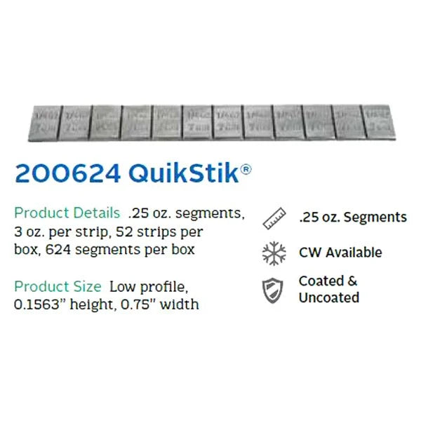 Perfect Equipment® 200624 - QuikStik™ Low Profile Wheel Weights