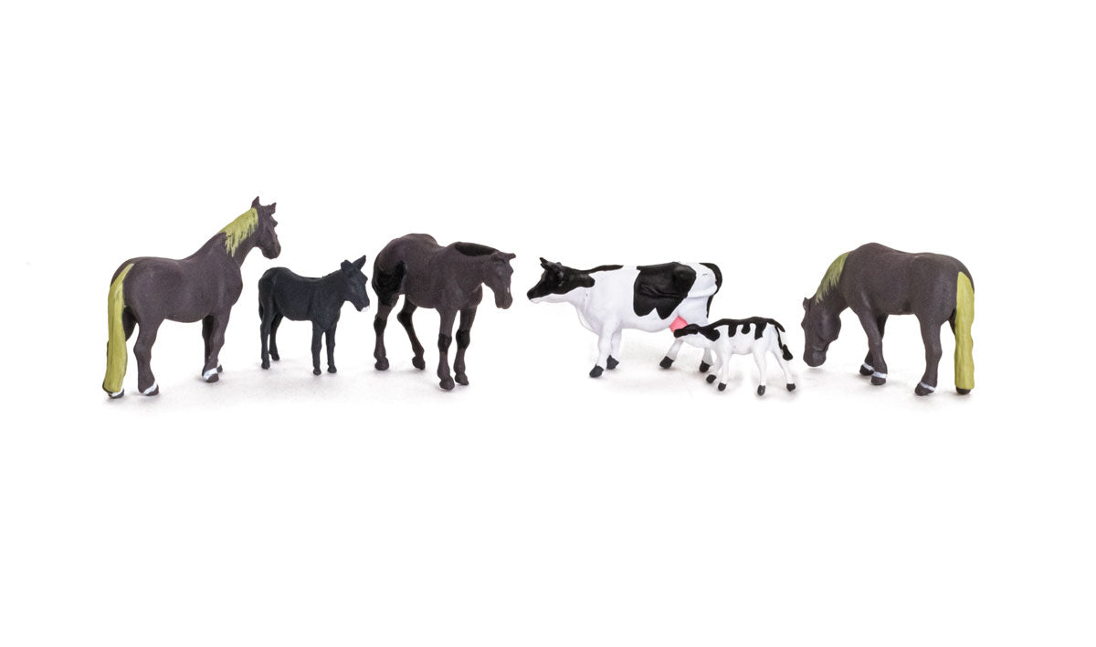 WOODLAND SCENICS Farm Animals HO Scale
