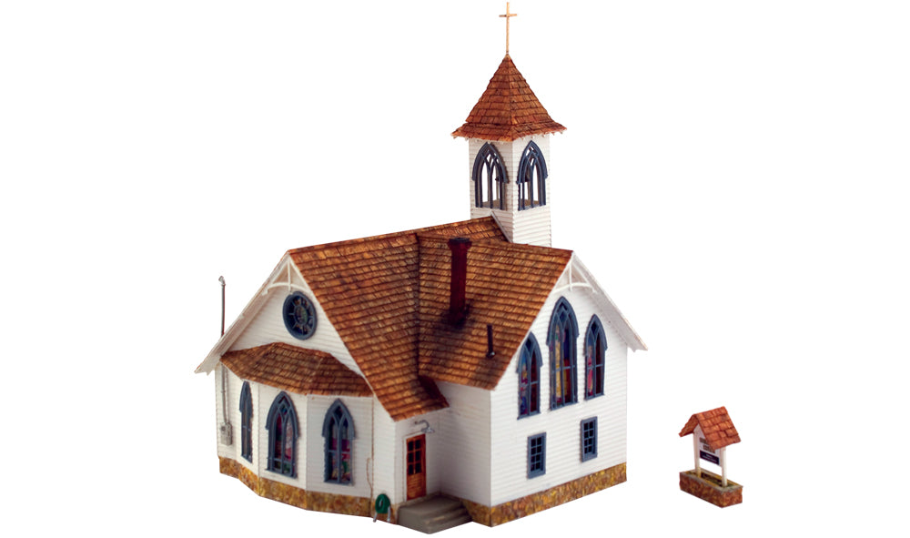 WOODLAND SCENICS Community Church HO Scale