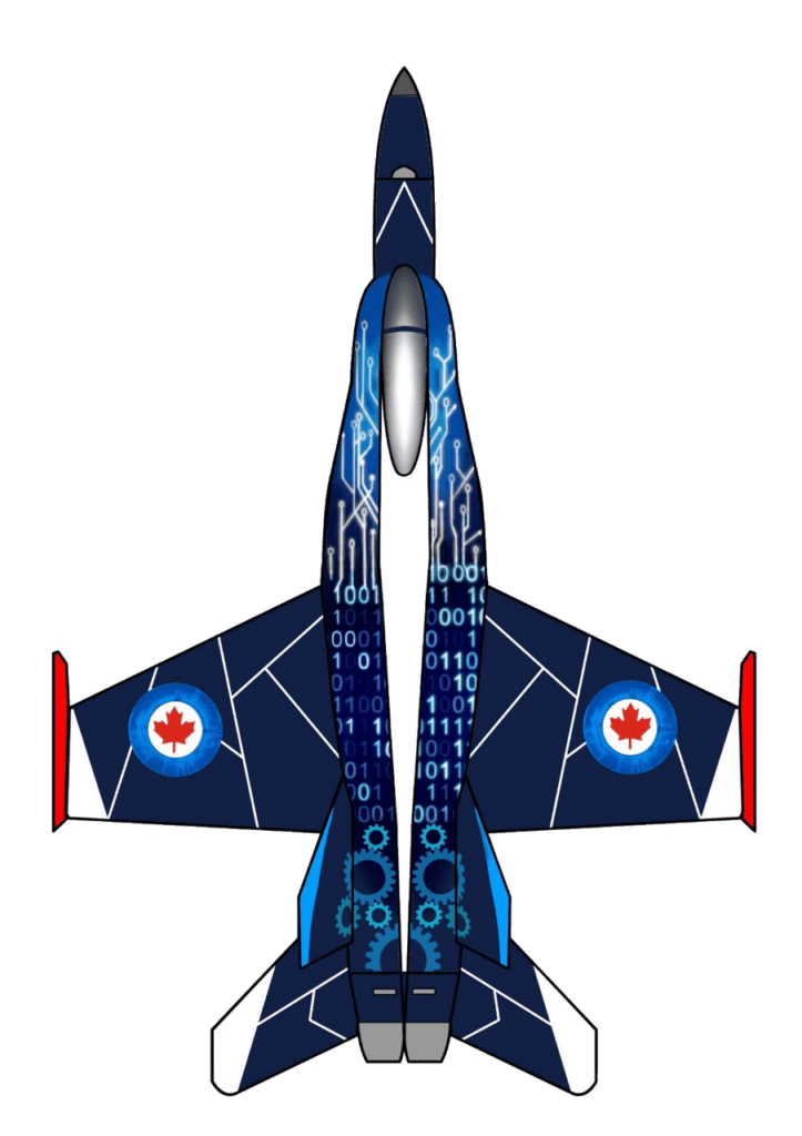 Kinetic K48150 RCAF CF-18 Centennial Demonstration Team 2024 1/48 Scale