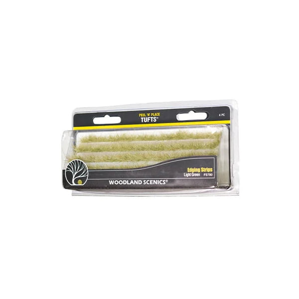 WOODLAND SCENICS Light Green Edging Strips