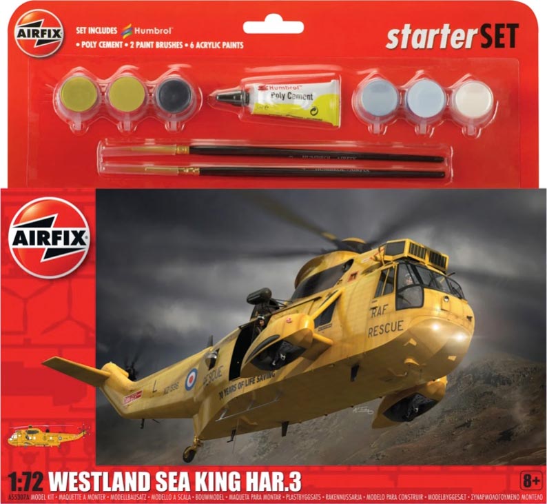 Airfix 1/72 Starter Set Westland Sea King HAR.3