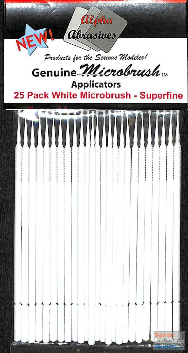 Microbrushe SuperFine White 25 Pack