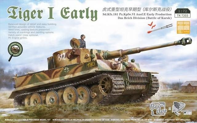 Border Models 1/72 Tiger I Early Das Reich Div. Battle of Kursk **New Tool**
