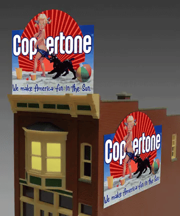 Miller Engineering Animated Neon Signs Coppertone Billboard (Large) #1061