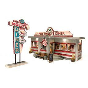 WOODLAND SCENICS N Miss Molly's Diner (3PCs)