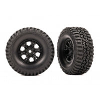 Traxxas Tires & Wheels, Premounted (Black 1.0", BFGoodrich) 1/18 TRX4m