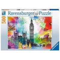 RAVENSBURGER 500PC - LONDON POSTCARD