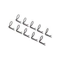 Traxxas Body Clips (Angled, 90°) (black) (10)