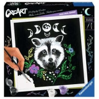 RAVENSBURGER - CREART - PAINT BY NUMBERS - PIXIE COLD: RACOON