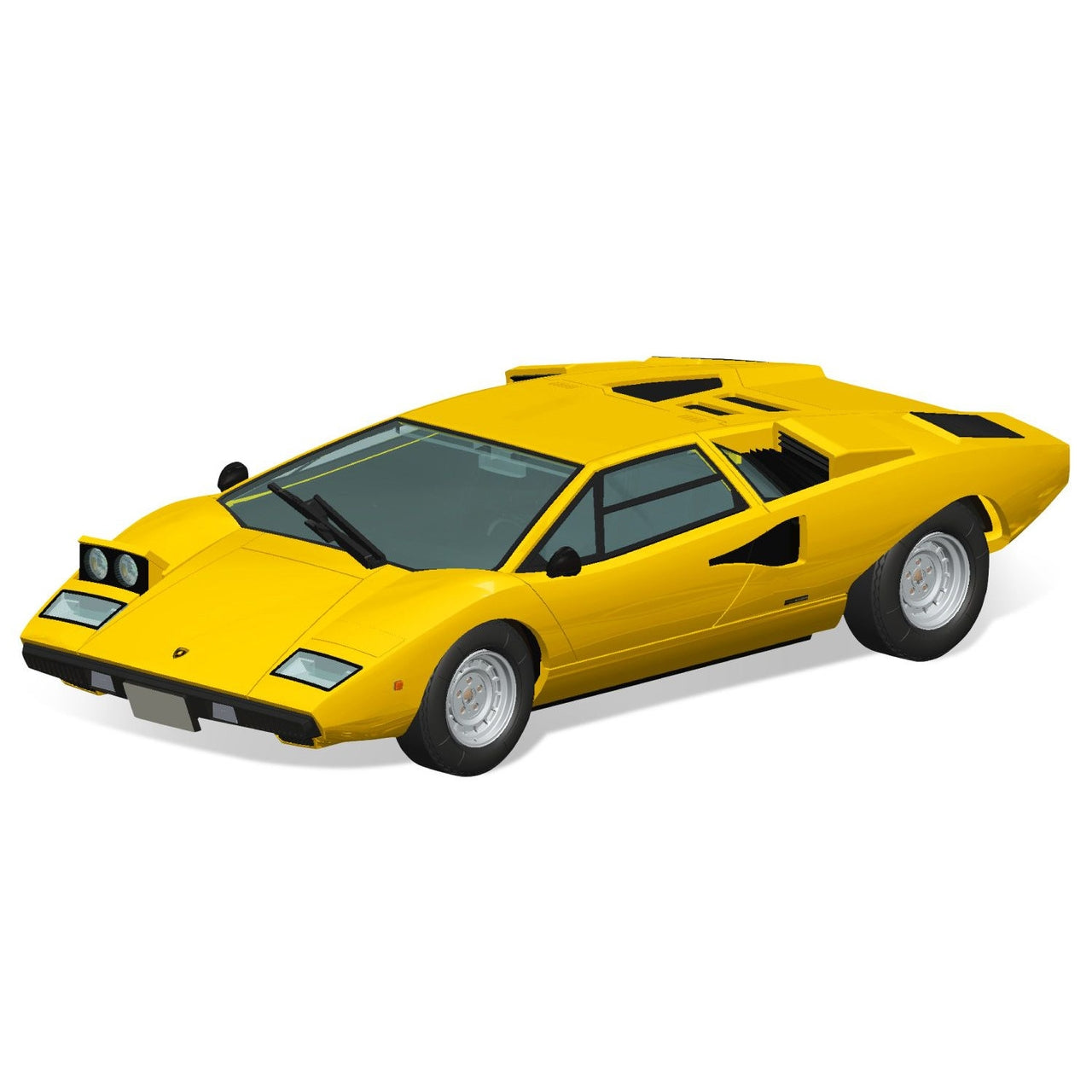 Aoshima 1/32 SNAP KIT #20-C Lamborghini Countach LP400(Orange)