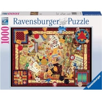 RAVENSBURGER 1000PC - VINTAGE GAMES
