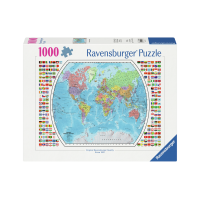 RAVENSBURGER 1000PC - POLITICAL WORLD MAP