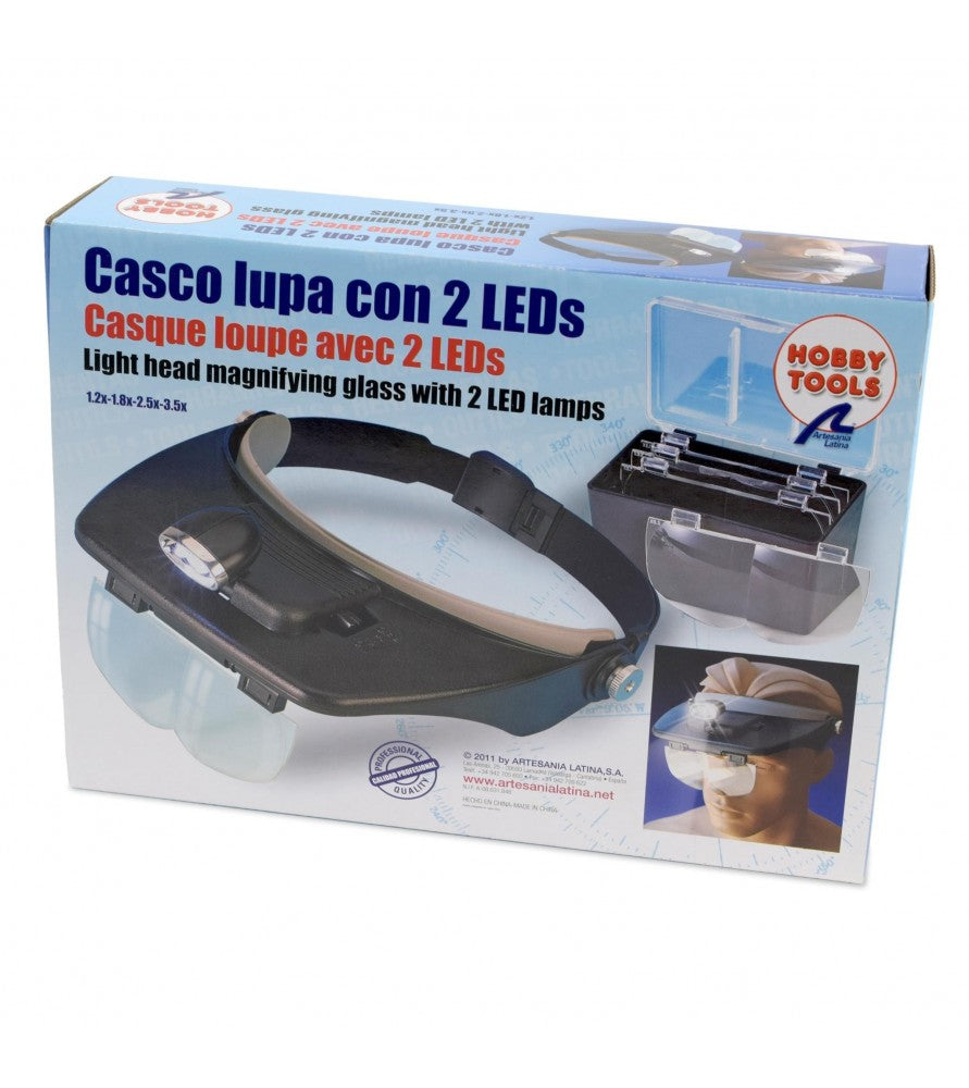 Artesania Latina 27054 Magnifying Glass with LED Lights x2 Headset