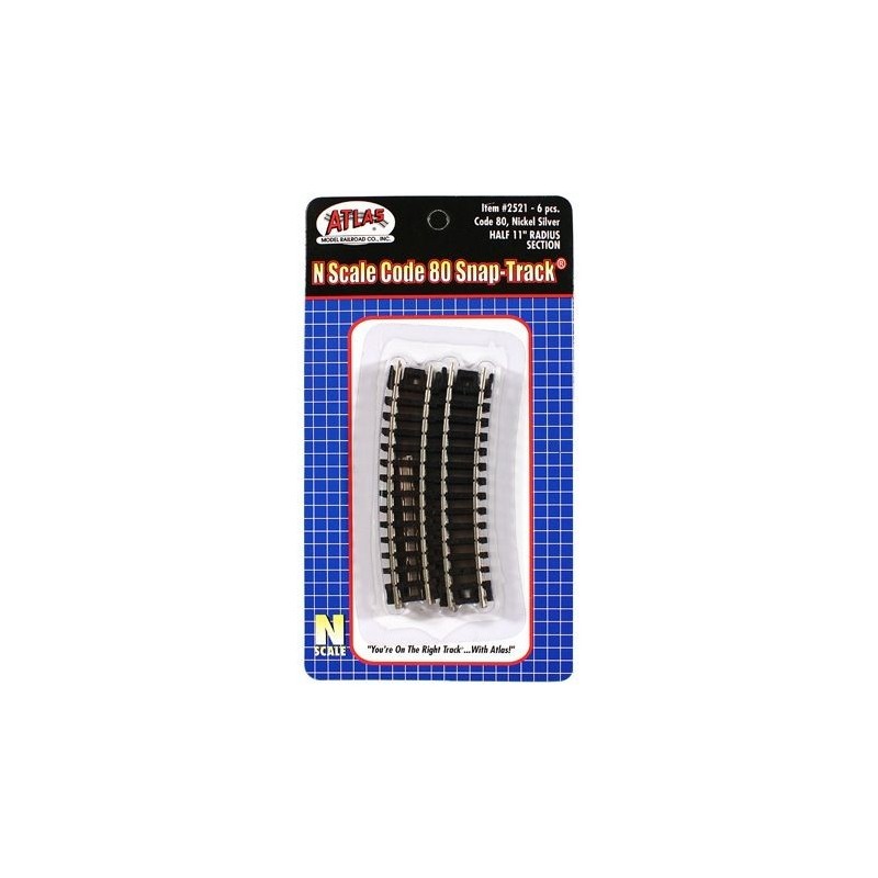 Atlas 2521 N Code 80 Half 11" Radius Curved