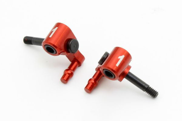 mini-Z Alu. steering block (MR-03/Camber 1/red)
