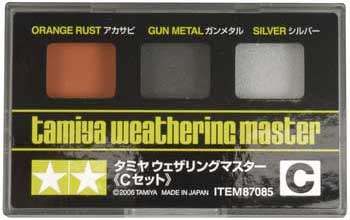 Tamiya Weathering Master C Set Orange Rust/Gun Metal/Silver