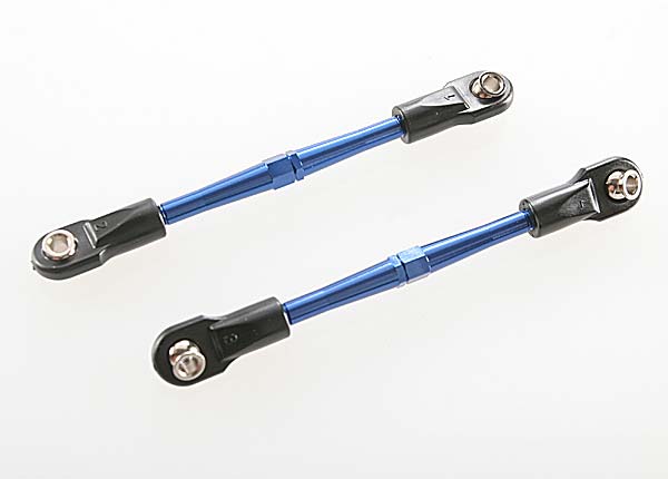 Traxxas 3139A 59mm Aluminum Turnbuckle Toe Link (Blue) (2)