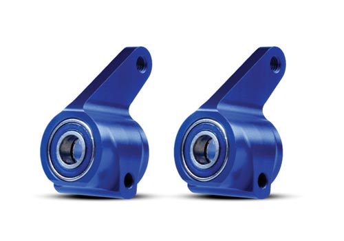 Traxxas 3636A Aluminum Steering Blocks Blue Slash/Rustler/Stampede