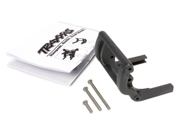 Traxxas 3677 Wheelie bar mount (1)/ hardware (black)