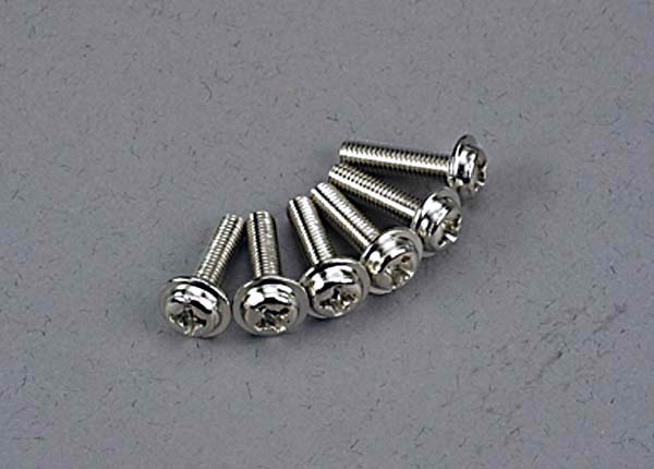Traxxas 3186 WHM SCREWS 3X12 N HAWK(6)