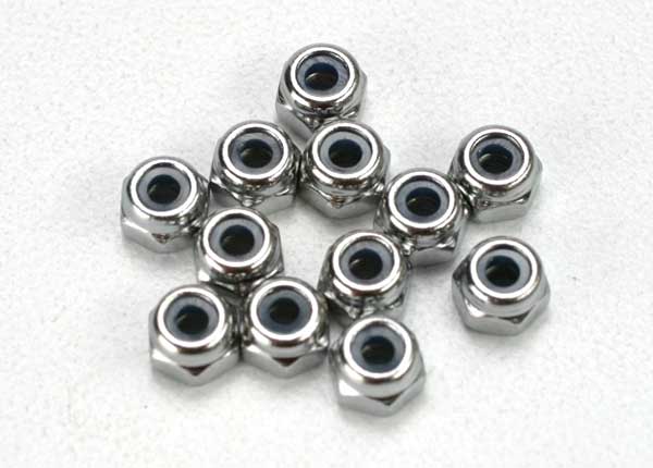 Traxxas 5158 Locknuts Nylon 2.5mm Revo (12)