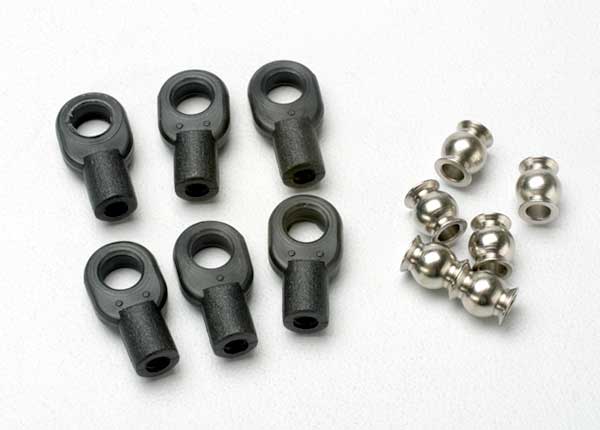 Traxxas 5349 Rod Ends w/Hollow Balls Small Revo (6)