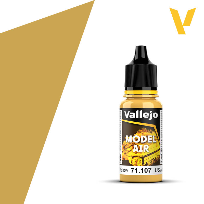 Vallejo Model Air Color 17ml US Interior Yellow
