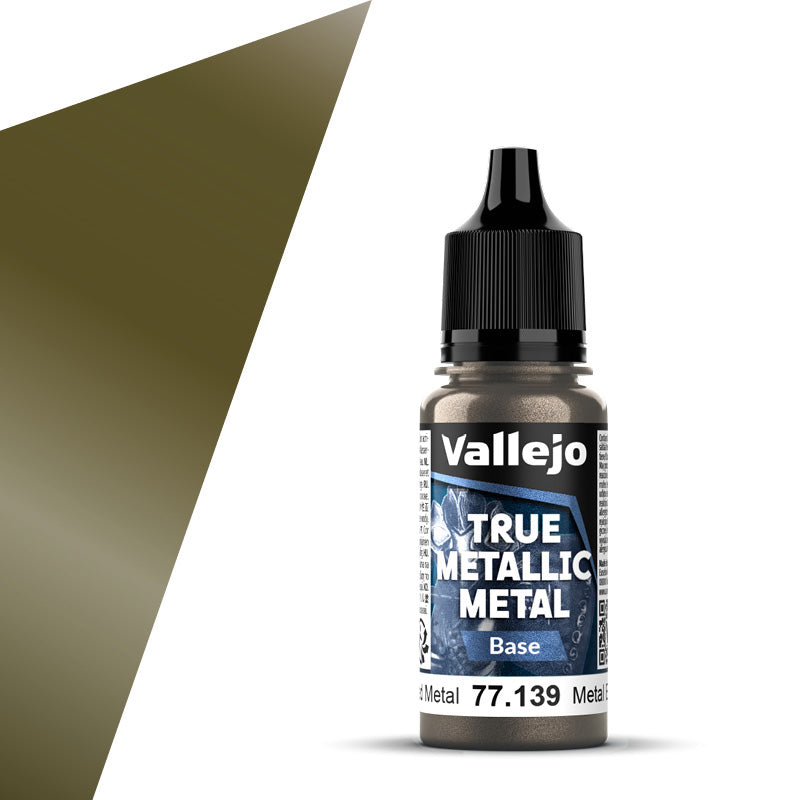 Vallejo True Metallic Metal Base 18ml Aged Metal