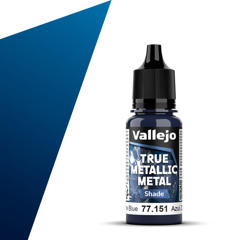 Vallejo True Metallic Metal Shade 18ml Sapphire Blue