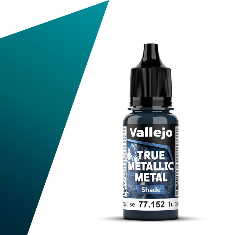 Vallejo True Metallic Metal Shade 18ml Hydra Turquoise