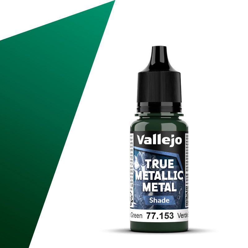 Vallejo True Metallic Metal Shade 18ml Beetle Green