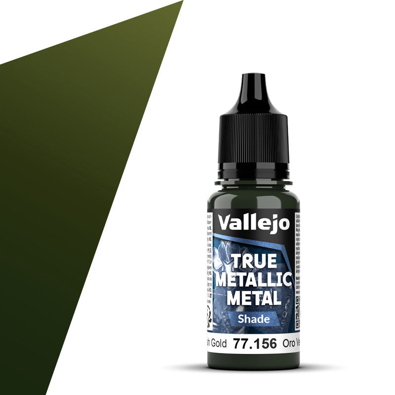 Vallejo True Metallic Metal Shade 18ml Greenish Gold