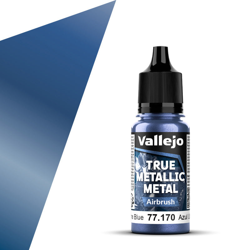 Vallejo True Metallic Metal Airbrush 18ml Ultramarine Blue