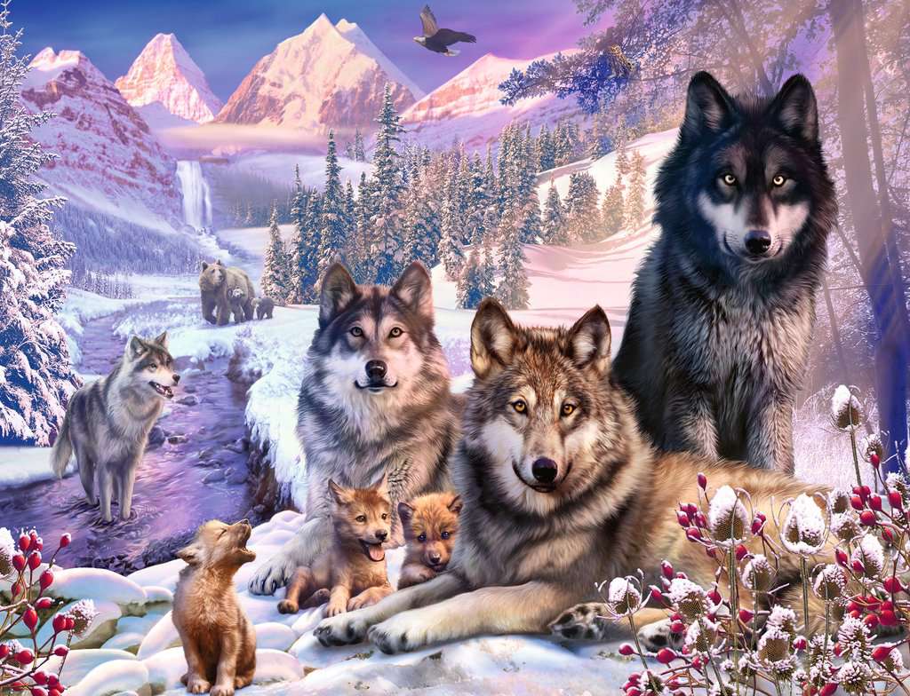 RAVENSBURGER 2000PC - WINTER WOLVES