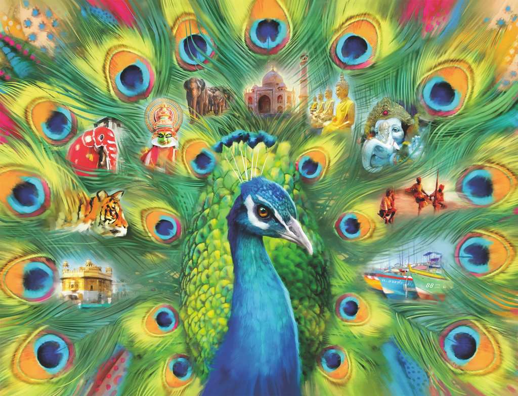 RAVENSBURGER 2000PC - LAND OF THE PEACOCK
