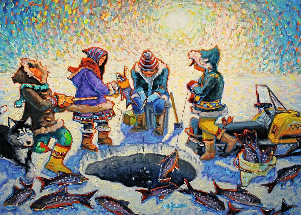 RAVENSBURGER 1000PC - CANADIAN COLLECTION: ICE FISHING