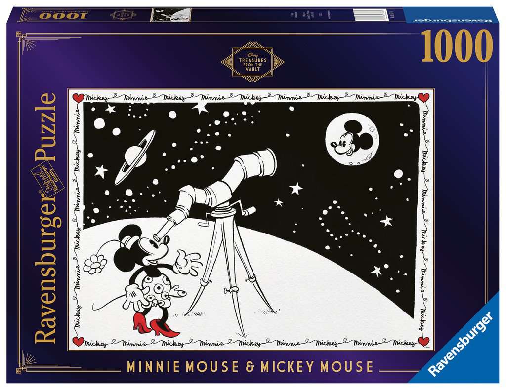 RAVENSBURGER 1000PC - DISNEY VAULT: MINNIE MOUSE & MICKEY MOUSE