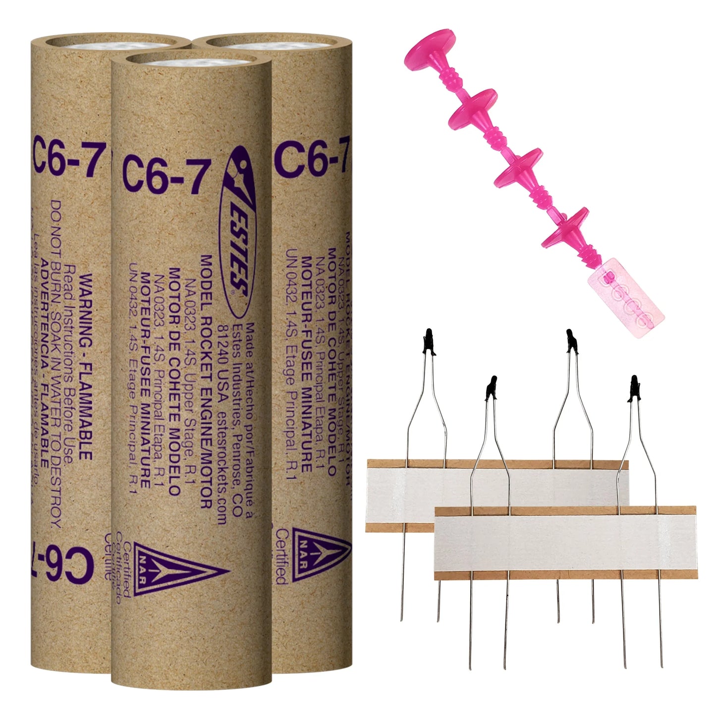 Estes 10038 Rocket Engines C6-7 (3) Bagged
