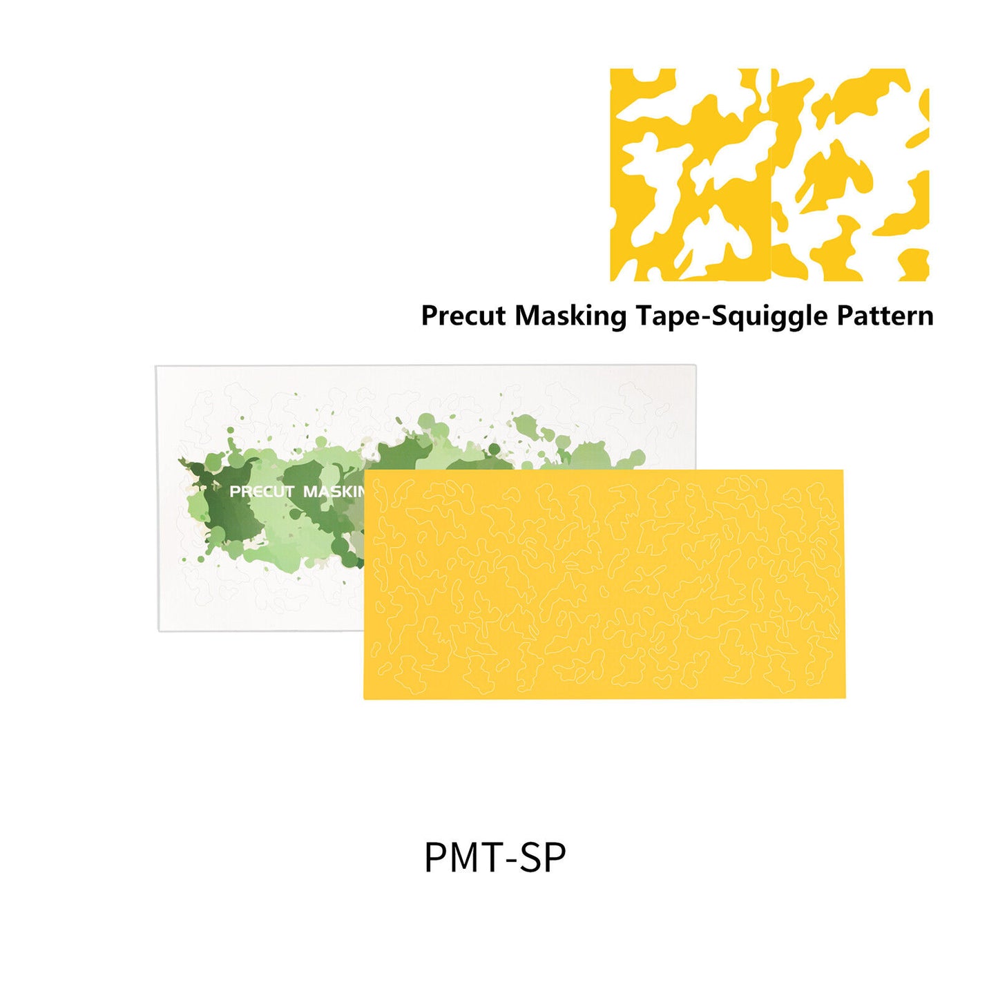 DSPIAE Squiggle Pattern Precut Masking Tape