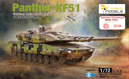Vespid Models 1/72 Panther KF51 German Main Battle Tank Metal barrel +3D printed parts